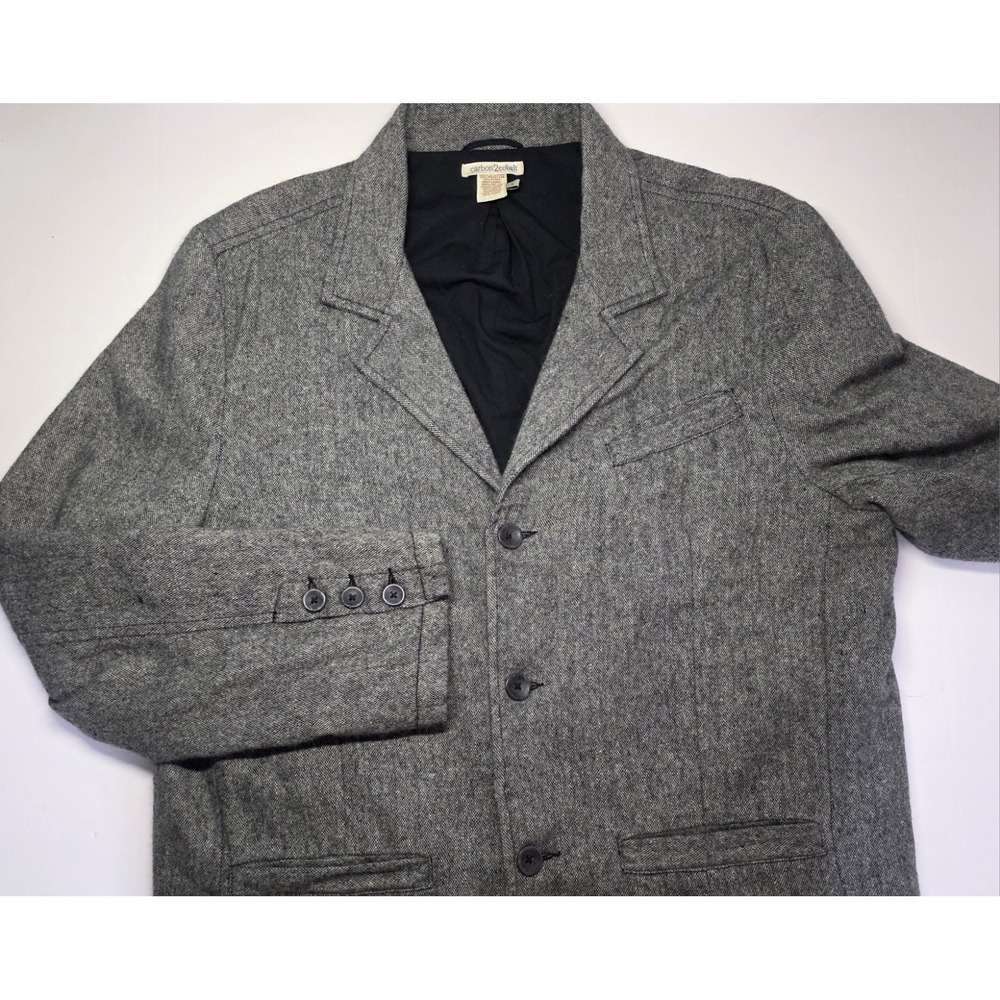 Carbon2Cobalt Wool Unstructured Sport Coat Blazer‎ XL Mens Grey Jacket